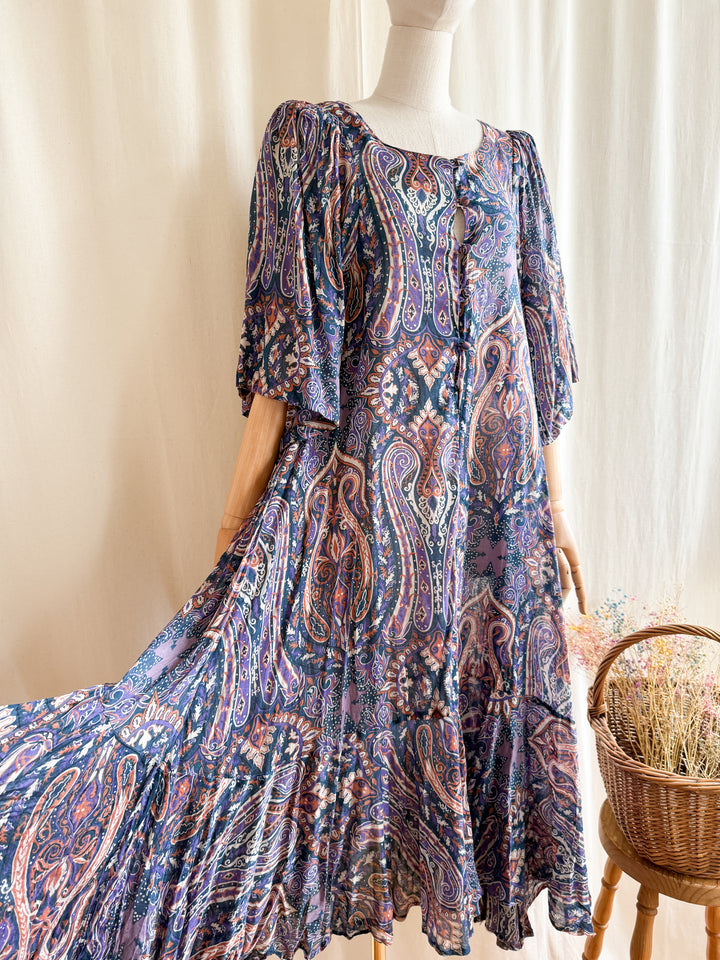 Holy Grail Rare Collectible 1970s Fine Cotton Kaftan Dress by Biba