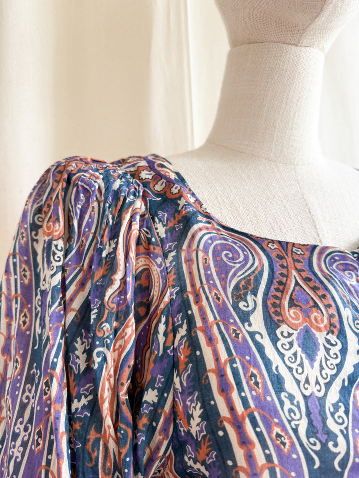 Holy Grail Rare Collectible 1970s Fine Cotton Kaftan Dress by Biba