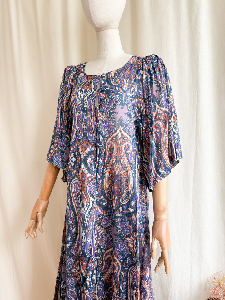 Holy Grail Rare Collectible 1970s Fine Cotton Kaftan Dress by Biba