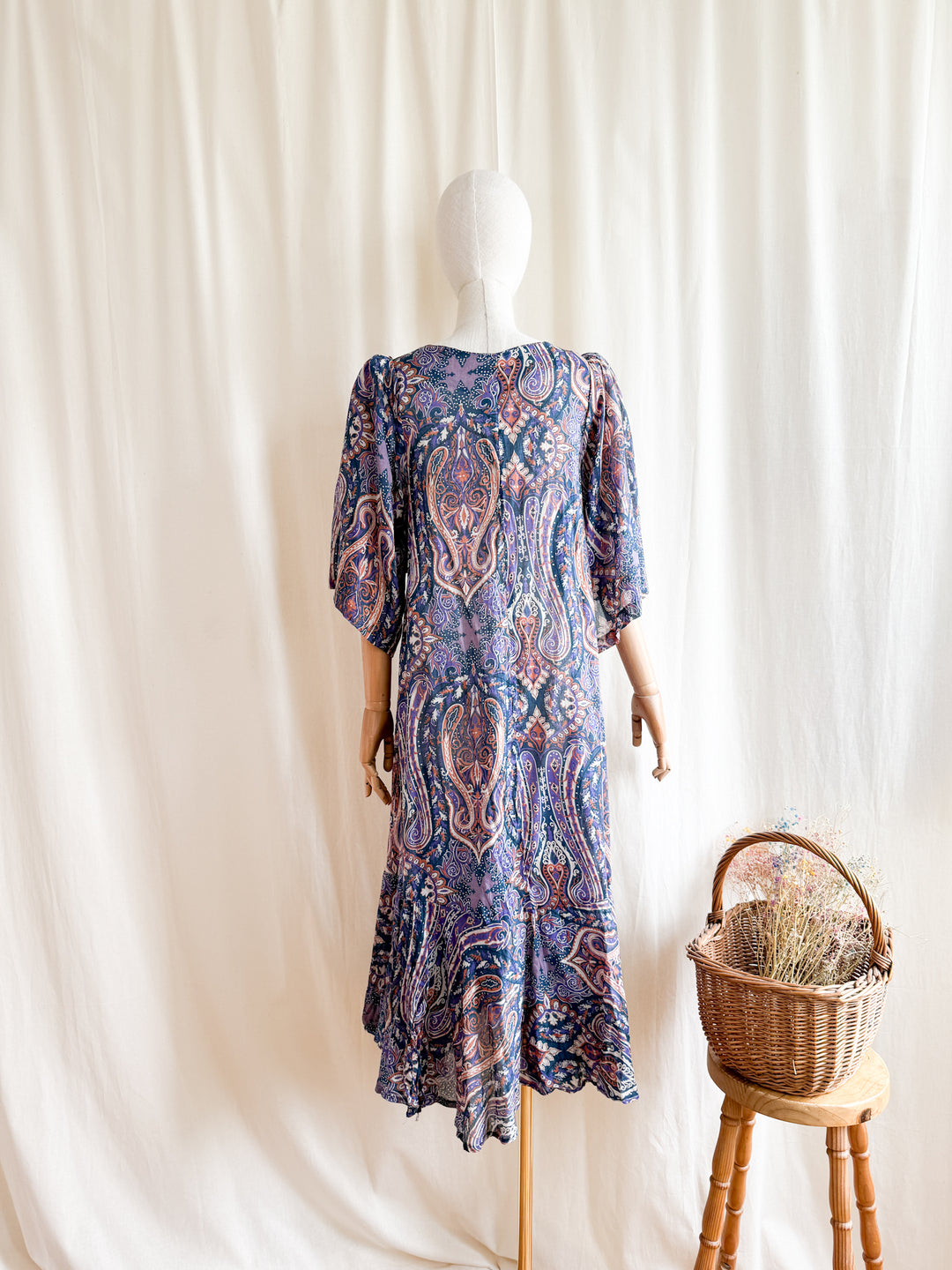 Holy Grail Rare Collectible 1970s Fine Cotton Kaftan Dress by Biba
