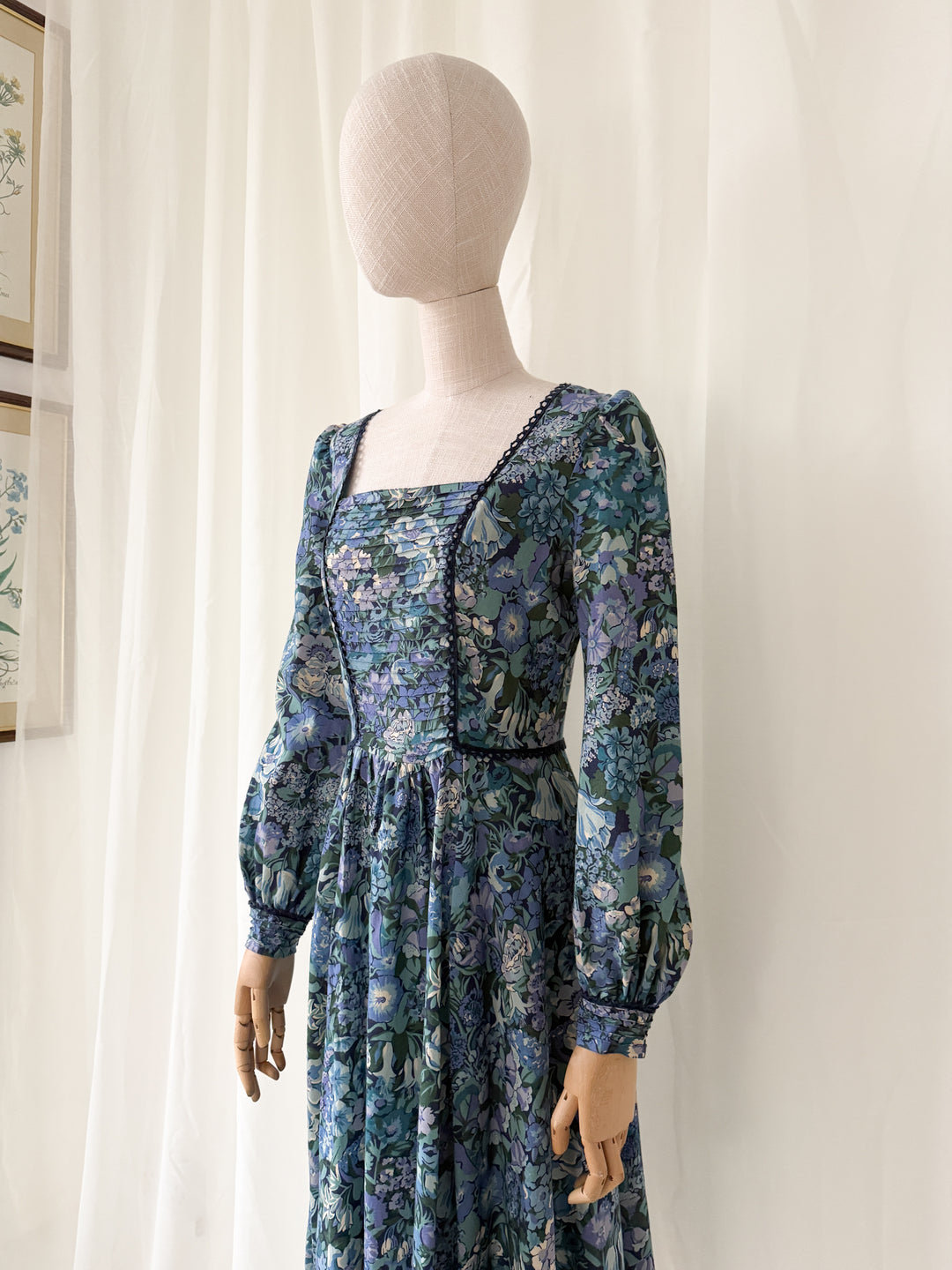 Precious Rare Liberty Wool Midi Dress by Anna Roose