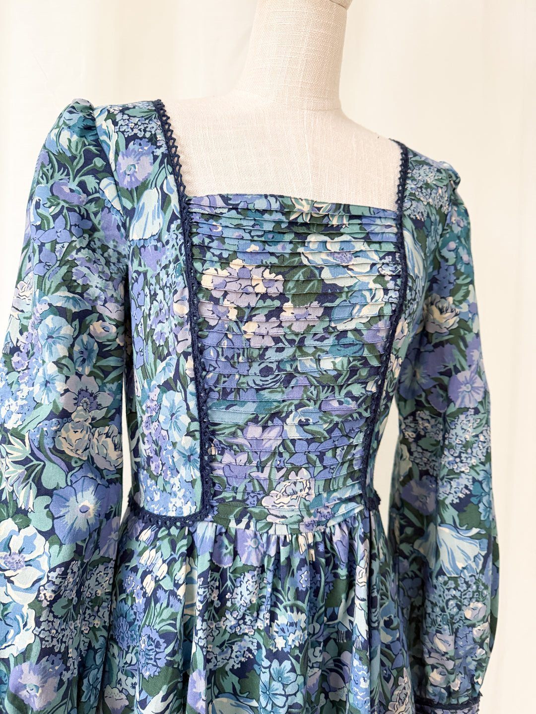 Precious Rare Liberty Wool Midi Dress by Anna Roose