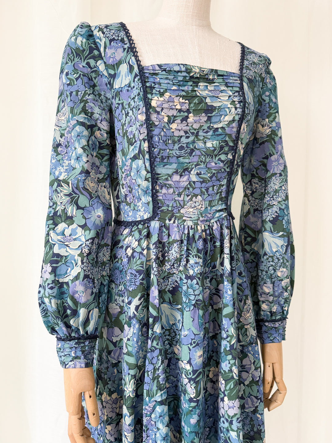 Precious Rare Liberty Wool Midi Dress by Anna Roose