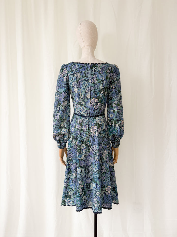 Precious Rare Liberty Wool Midi Dress by Anna Roose