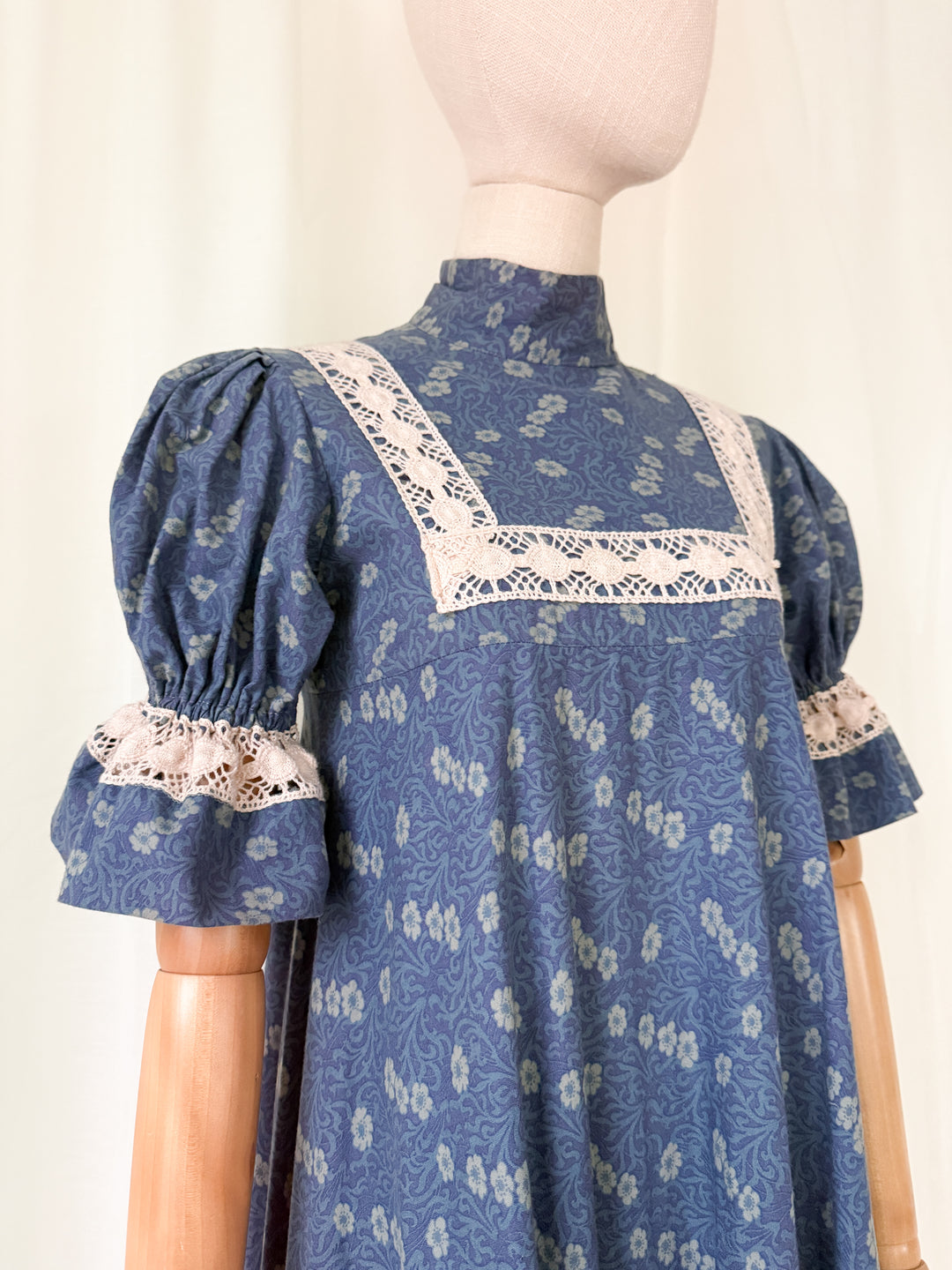 Breathtaking Rare Precious Laura Ashley Made in Wales 70s Maxi Dress