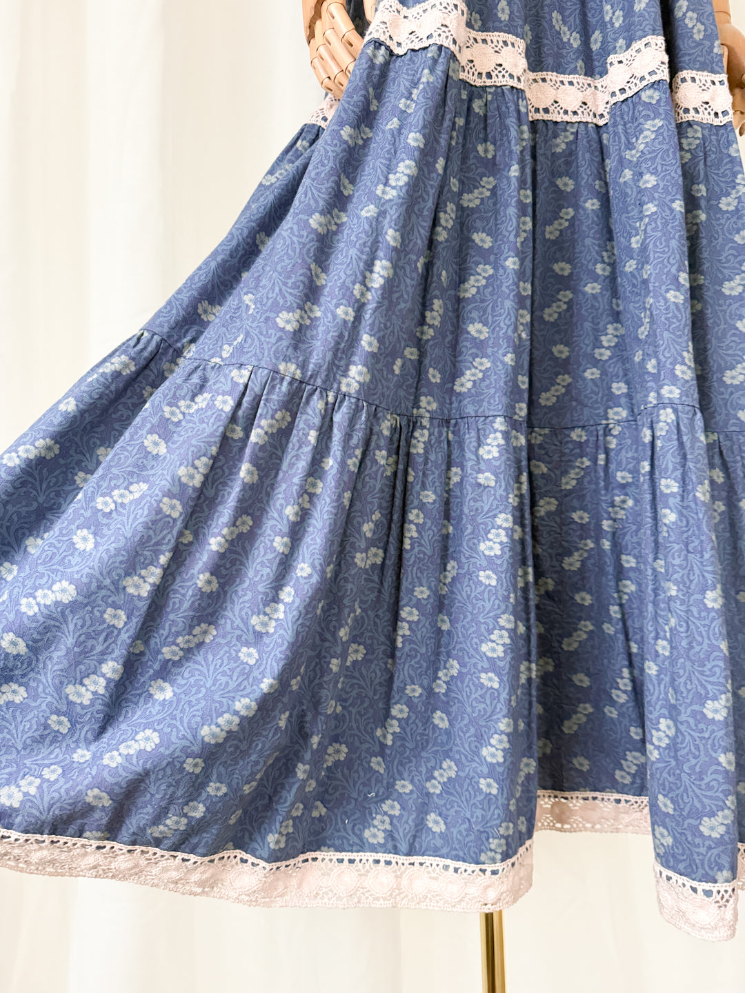 Breathtaking Rare Precious Laura Ashley Made in Wales 70s Maxi Dress