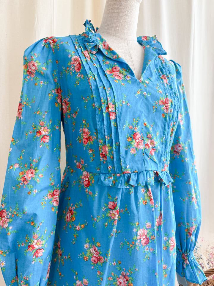 Sweet 70s Cotton Mini Dress by Peter Robinson