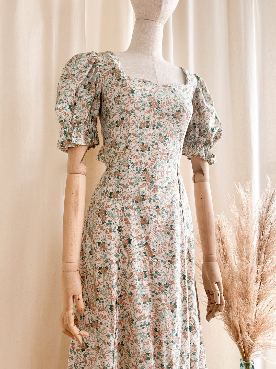 The Maple ~ heavenly one of a kind thick cotton 70s prairie dress