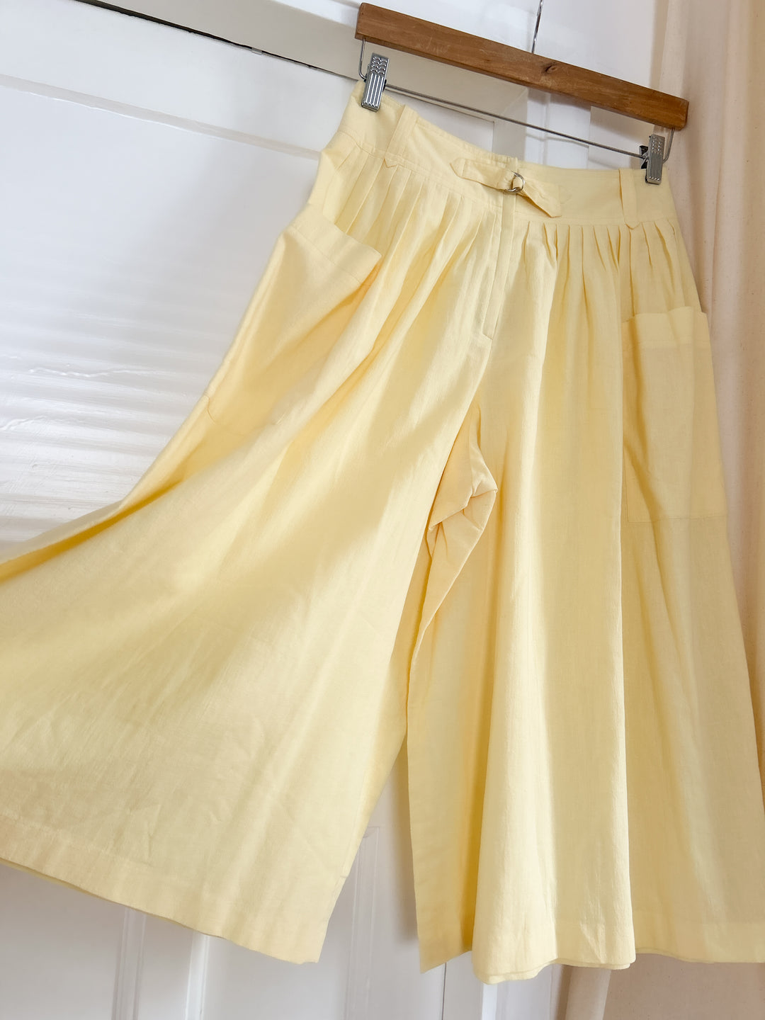 canary 80s cotton culottes