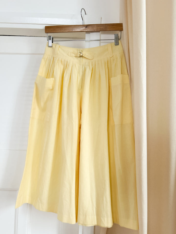 canary 80s cotton culottes
