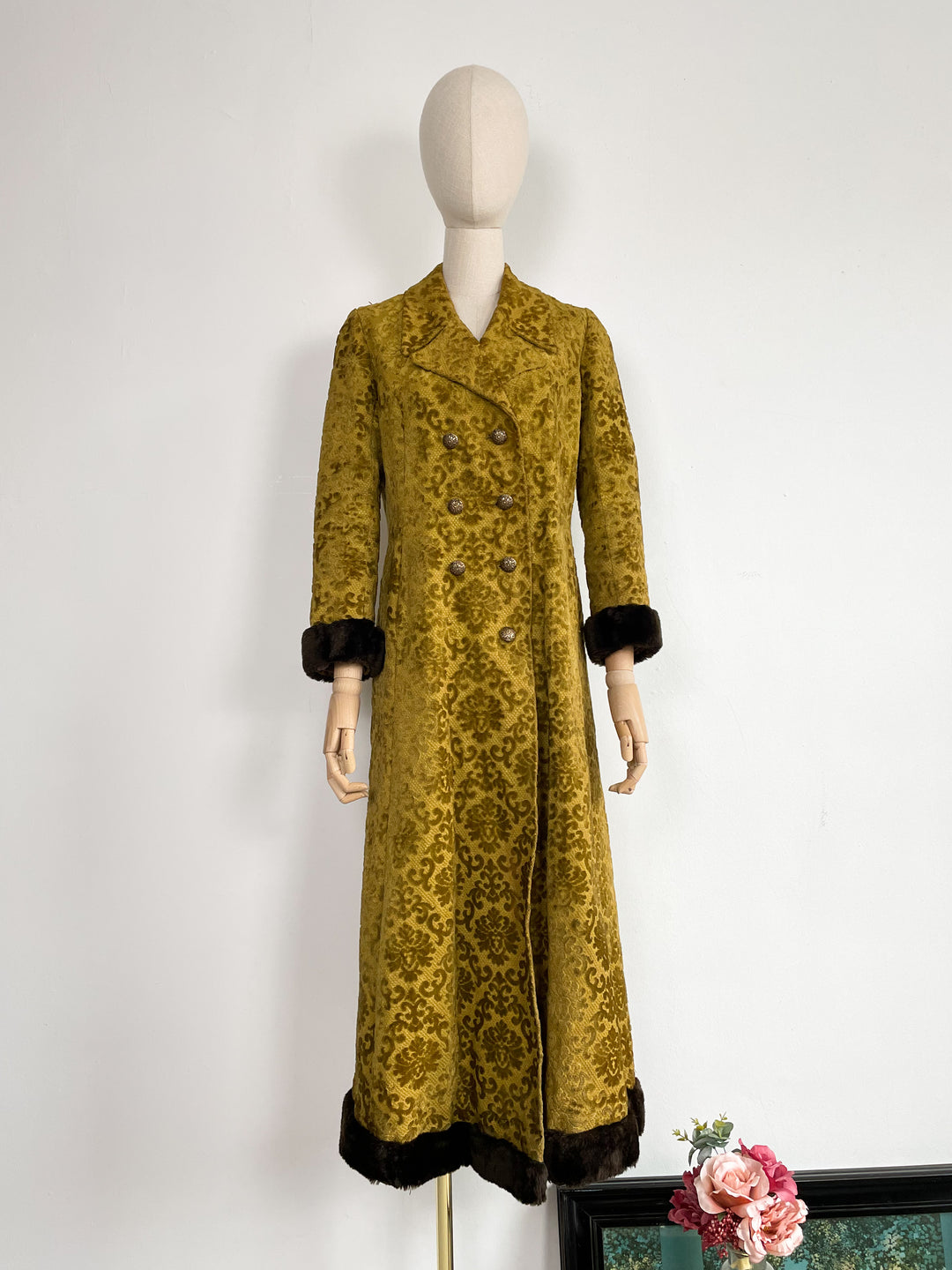 The Gilded Gold 1970s Maxi Coat