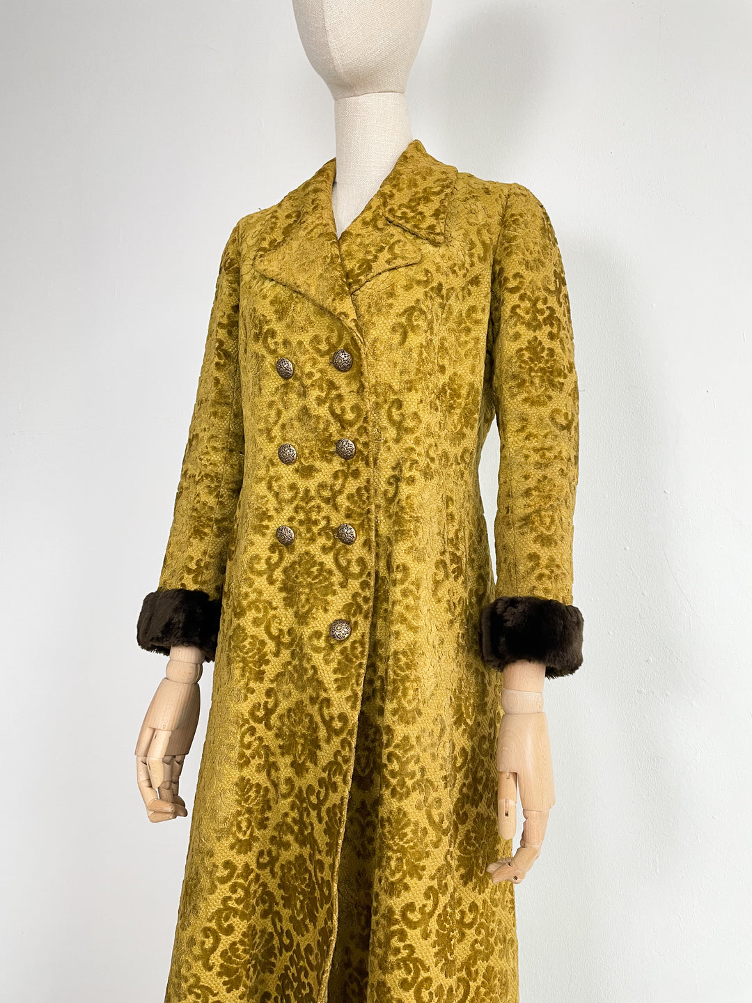The Gilded Gold 1970s Maxi Coat