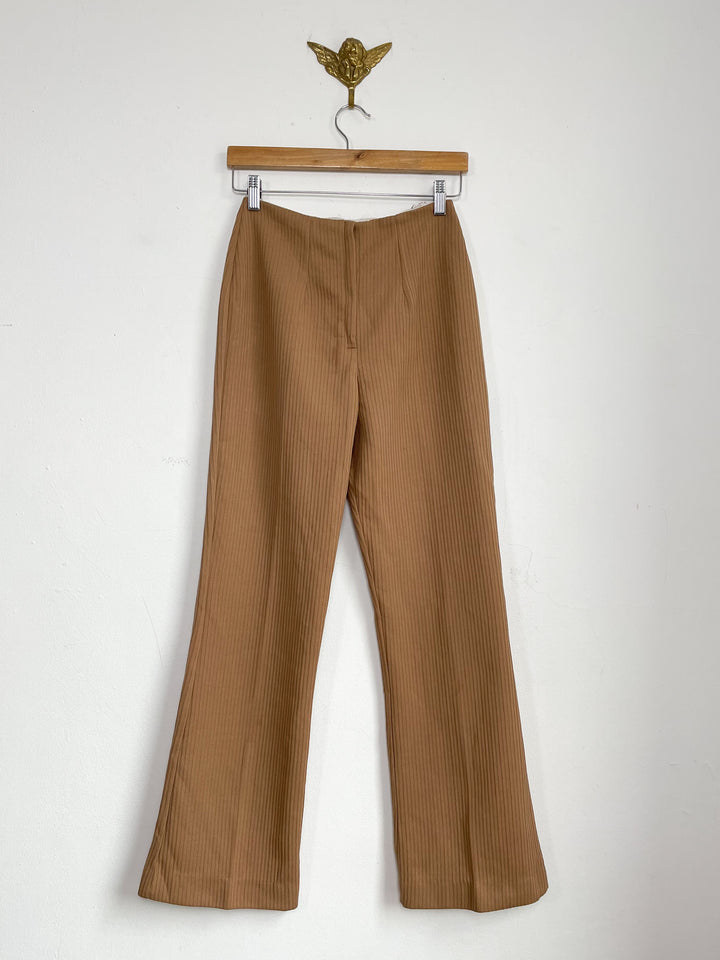 The Caramel 70s Ribbed Flare Trouser
