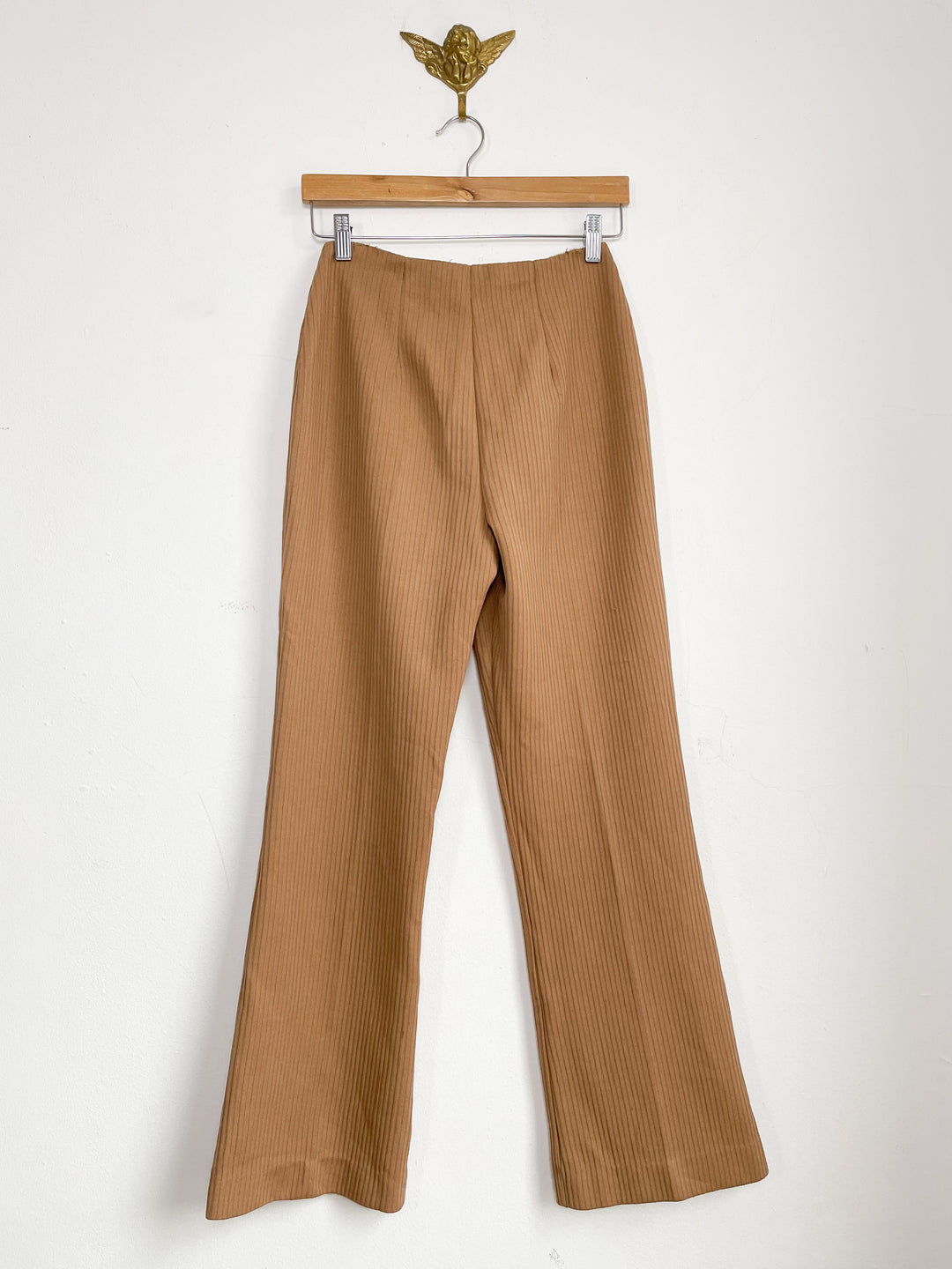 The Caramel 70s Ribbed Flare Trouser