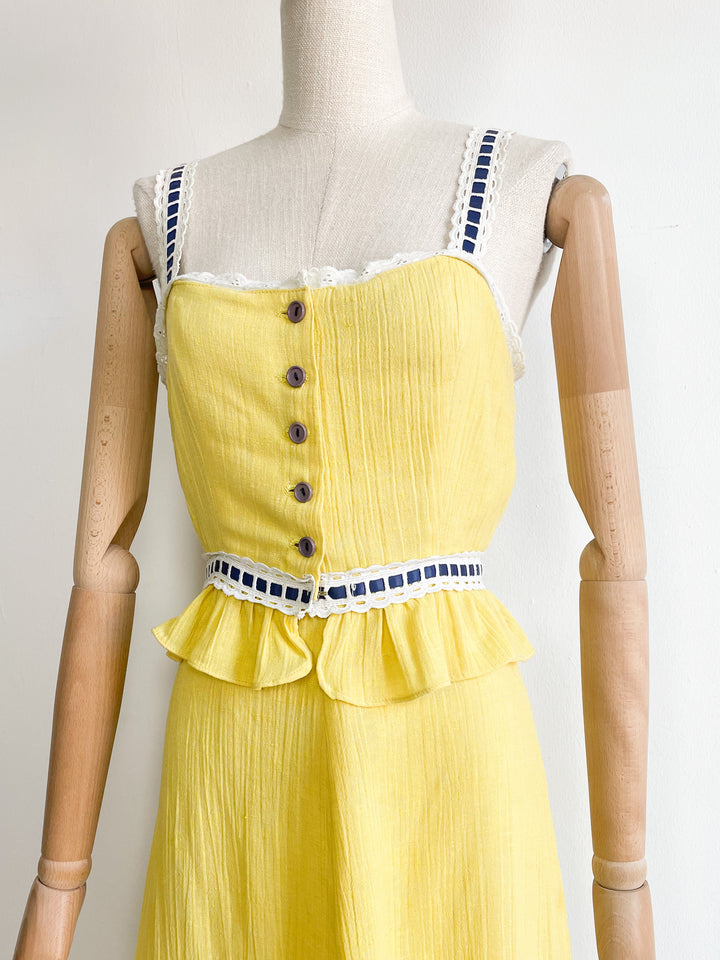 The Sunflower 70s Skirt Set