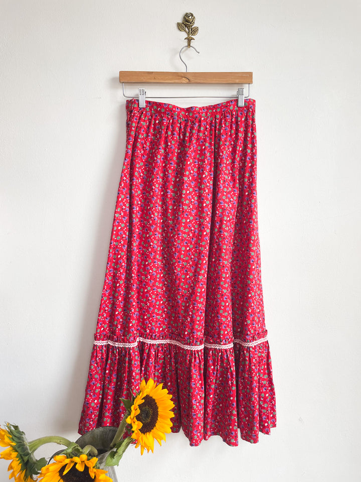The Poinsettia 70s Skirt